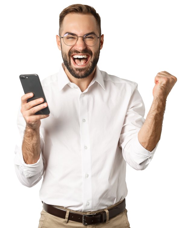 successful and happy man